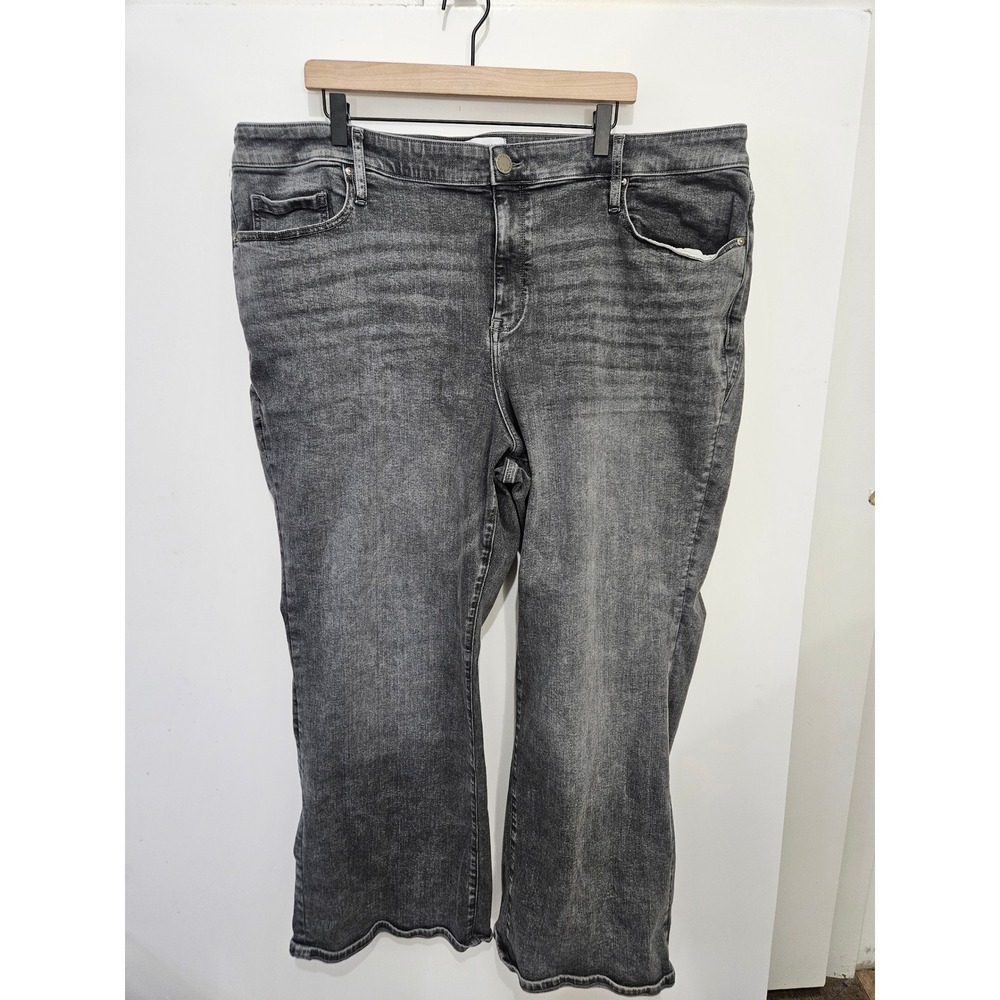 Lane Bryant Signature‎ Fit Relaxed Boot Jeans High Rise Faded Black Size 26